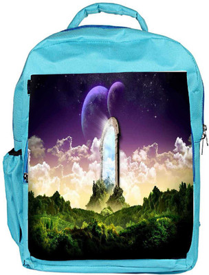 

Snoogg Eco Friendly Canvas Magical Door Designer Backpack Rucksack School Travel Unisex Casual Canvas Bag Bookbag Satchel 5 L Backpack(Blue)