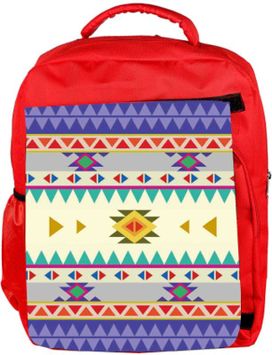 

Snoogg Eco Friendly Canvas Aztec Pattern Purple Backpack Rucksack School Travel Unisex Casual Canvas Bag Bookbag Satchel 5 L Backpack(Red)