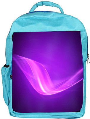 

Snoogg Eco Friendly Canvas Design Purple Wave Designer Backpack Rucksack School Travel Unisex Casual Canvas Bag Bookbag Satchel 5 L Backpack(Blue)