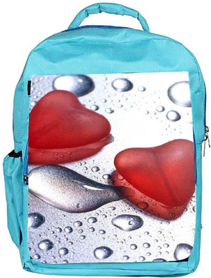 

Snoogg Eco Friendly Canvas Love Drops Backpack Rucksack School Travel Unisex Casual Canvas Bag Bookbag Satchel 5 L Backpack(Blue)