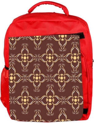 

Snoogg Eco Friendly Canvas Brown Pattern Designer Backpack Rucksack School Travel Unisex Casual Canvas Bag Bookbag Satchel 5 L Backpack(Red)