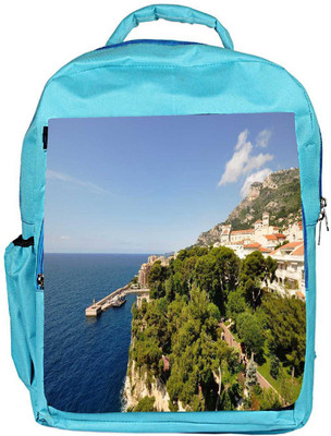 

Snoogg Eco Friendly Canvas Green Trees Designer Backpack Rucksack School Travel Unisex Casual Canvas Bag Bookbag Satchel 5 L Backpack(Blue)