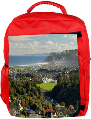 

Snoogg Eco Friendly Canvas Abstract Nature Designer Backpack Rucksack School Travel Unisex Casual Canvas Bag Bookbag Satchel 5 L Backpack(Red)