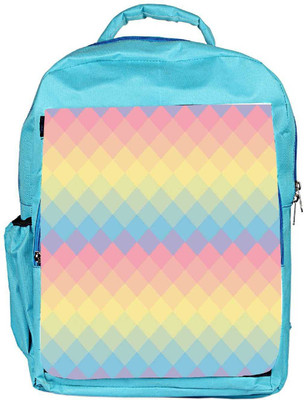 

Snoogg Eco Friendly Canvas Rainbow Clear Colourful Backpack Rucksack School Travel Unisex Casual Canvas Bag Bookbag Satchel 5 L Backpack(Blue)
