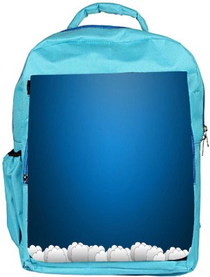 

Snoogg Eco Friendly Canvas Blue And White Clouds Designer Backpack Rucksack School Travel Unisex Casual Canvas Bag Bookbag Satchel 5 L Backpack(Blue)