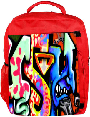 

Snoogg Eco Friendly Canvas Blue Jeeni Designer Backpack Rucksack School Travel Unisex Casual Canvas Bag Bookbag Satchel 5 L Backpack(Red)