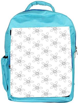 

Snoogg Eco Friendly Canvas Grey Floral White Designer Backpack Rucksack School Travel Unisex Casual Canvas Bag Bookbag Satchel 5 L Backpack(Blue)