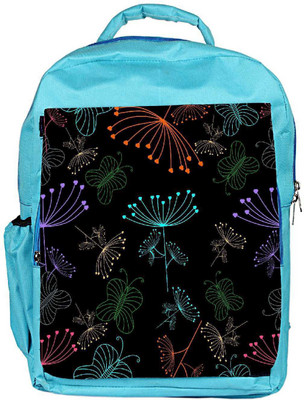 

Snoogg Eco Friendly Canvas Neon Plants Designer Backpack Rucksack School Travel Unisex Casual Canvas Bag Bookbag Satchel 5 L Backpack(Blue)