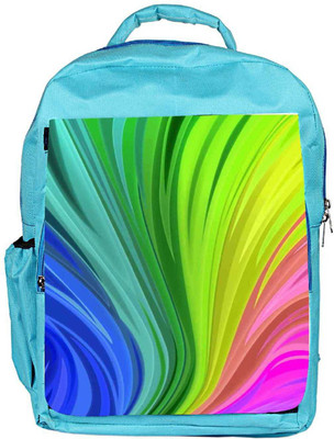 

Snoogg Eco Friendly Canvas Colourful Centric Pattern 2439 Backpack Rucksack School Travel Unisex Casual Canvas Bag Bookbag Satchel 5 L Backpack(Blue)