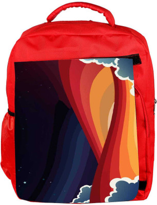 

Snoogg Eco Friendly Canvas Universal Paradigm 2465 Backpack Rucksack School Travel Unisex Casual Canvas Bag Bookbag Satchel 5 L Backpack(Red)