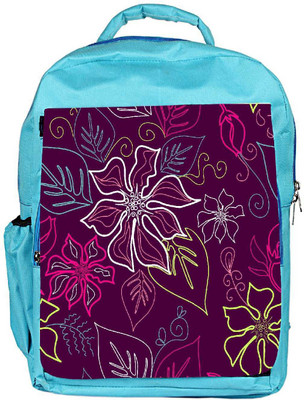 

Snoogg Eco Friendly Canvas Floral Sketch Pink Designer Backpack Rucksack School Travel Unisex Casual Canvas Bag Bookbag Satchel 5 L Backpack(Blue)