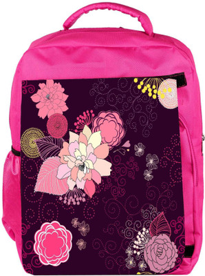 

Snoogg Eco Friendly Canvas Vector Flower Seamless Pattern Backpack Rucksack School Travel Unisex Casual Canvas Bag Bookbag Satchel 5 L Backpack(Pink)