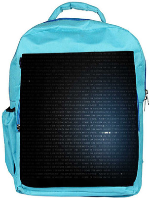 

Snoogg Eco Friendly Canvas Codes Designer Backpack Rucksack School Travel Unisex Casual Canvas Bag Bookbag Satchel 5 L Backpack(Blue)