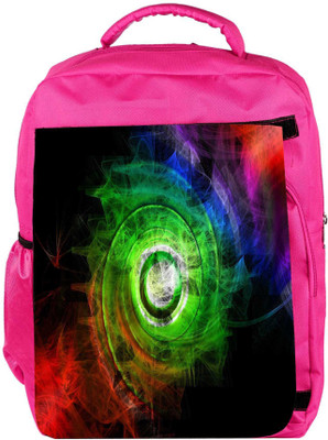 

Snoogg Eco Friendly Canvas Clolorful Smoke Backpack Rucksack School Travel Unisex Casual Canvas Bag Bookbag Satchel 5 L Backpack(Pink)