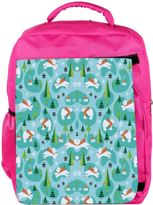 

Snoogg Eco Friendly Canvas Cute Puppy Backpack Rucksack School Travel Unisex Casual Canvas Bag Bookbag Satchel 5 L Backpack(Pink)
