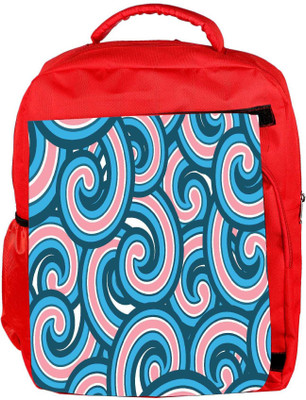 

Snoogg Eco Friendly Canvas Abstract Multicolor Pattern Designer Backpack Rucksack School Travel Unisex Casual Canvas Bag Bookbag Satchel 5 L Backpack(Red)