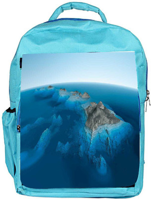 

Snoogg Eco Friendly Canvas Blue Water Sea Designer Backpack Rucksack School Travel Unisex Casual Canvas Bag Bookbag Satchel 5 L Backpack(Blue)