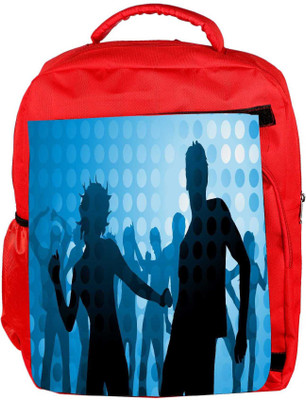 

Snoogg Eco Friendly Canvas Disco Party Designer Backpack Rucksack School Travel Unisex Casual Canvas Bag Bookbag Satchel 5 L Backpack(Red)