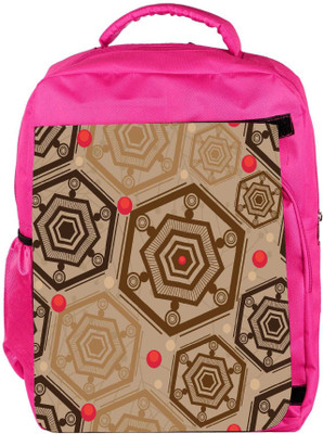 

Snoogg Eco Friendly Canvas Colorful Chakra Designer Backpack Rucksack School Travel Unisex Casual Canvas Bag Bookbag Satchel 5 L Backpack(Pink)