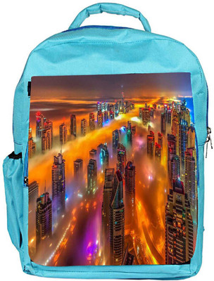 

Snoogg Eco Friendly Canvas Storm At Night Designer Backpack Rucksack School Travel Unisex Casual Canvas Bag Bookbag Satchel 5 L Backpack(Blue)
