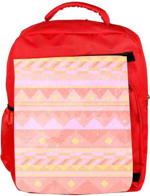 

Snoogg Eco Friendly Canvas Pink Light Aztec Backpack Rucksack School Travel Unisex Casual Canvas Bag Bookbag Satchel 5 L Backpack(Red)
