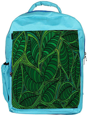 

Snoogg Eco Friendly Canvas Abstract Sketch Of Leaf Background Vector Illustration Backpack Rucksack School Travel Unisex Casual Canvas Bag Bookbag Satchel 5 L Backpack(Blue)