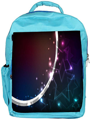 

Snoogg Eco Friendly Canvas Crystals Stars Designer Backpack Rucksack School Travel Unisex Casual Canvas Bag Bookbag Satchel 5 L Backpack(Blue)