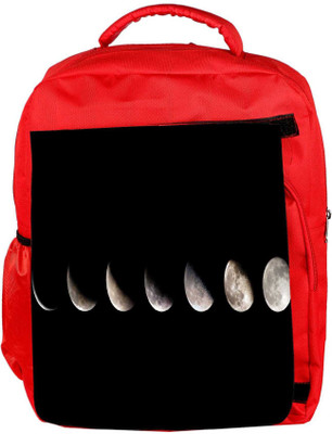

Snoogg Eco Friendly Canvas Shades Of Moon Designer Backpack Rucksack School Travel Unisex Casual Canvas Bag Bookbag Satchel 5 L Backpack(Red)