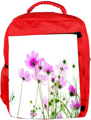 

Snoogg Eco Friendly Canvas Pink Cosmos 2681 Backpack Rucksack School Travel Unisex Casual Canvas Bag Bookbag Satchel 5 L Backpack(Red)