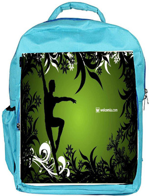 

Snoogg Eco Friendly Canvas Ballet Dancer Backpack Rucksack School Travel Unisex Casual Canvas Bag Bookbag Satchel 5 L Backpack(Blue)
