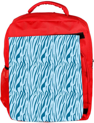 

Snoogg Eco Friendly Canvas Abstract White Pattern Blue Designer Backpack Rucksack School Travel Unisex Casual Canvas Bag Bookbag Satchel 5 L Backpack(Red)