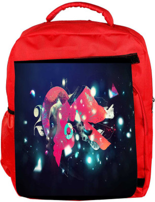 

Snoogg Eco Friendly Canvas Street Lights Designer Backpack Rucksack School Travel Unisex Casual Canvas Bag Bookbag Satchel 5 L Backpack(Red)