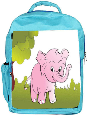 

Snoogg Eco Friendly Canvas Cute Big Elephant Background Backpack Rucksack School Travel Unisex Casual Canvas Bag Bookbag Satchel 5 L Backpack(Blue)