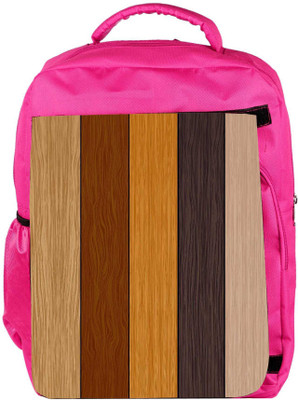 

Snoogg Eco Friendly Canvas Color Wood Samples Vector Backpack Rucksack School Travel Unisex Casual Canvas Bag Bookbag Satchel 5 L Backpack(Pink)