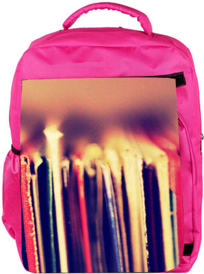 

Snoogg Eco Friendly Canvas Book Worm Backpack Rucksack School Travel Unisex Casual Canvas Bag Bookbag Satchel 5 L Backpack(Pink)