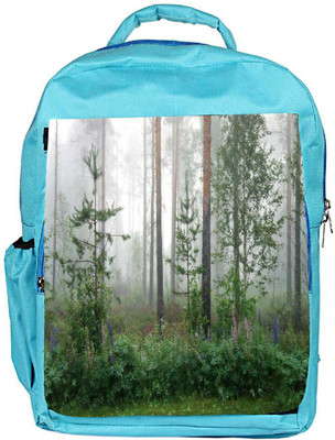 

Snoogg Eco Friendly Canvas Green Plants Designer Backpack Rucksack School Travel Unisex Casual Canvas Bag Bookbag Satchel 5 L Backpack(Blue)