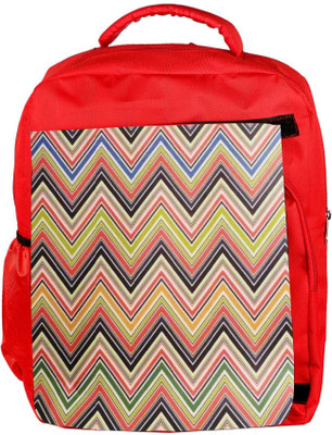 

Snoogg Eco Friendly Canvas Big Waves Blue Light 2519 Backpack Rucksack School Travel Unisex Casual Canvas Bag Bookbag Satchel 5 L Backpack(Red)