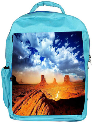 

Snoogg Eco Friendly Canvas Dried Mountains Designer Backpack Rucksack School Travel Unisex Casual Canvas Bag Bookbag Satchel 5 L Backpack(Blue)