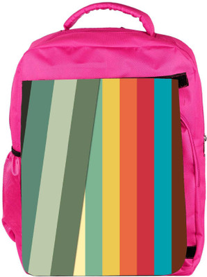 

Snoogg Eco Friendly Canvas Slant Multi Color Designer Backpack Rucksack School Travel Unisex Casual Canvas Bag Bookbag Satchel 5 L Backpack(Pink)