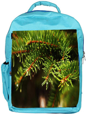 

Snoogg Eco Friendly Canvas Green Leaves Designer Backpack Rucksack School Travel Unisex Casual Canvas Bag Bookbag Satchel 5 L Backpack(Blue)