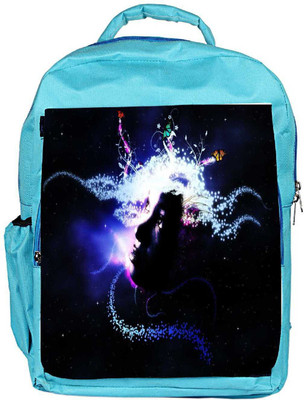 

Snoogg Eco Friendly Canvas Abstract Girl Designer Backpack Rucksack School Travel Unisex Casual Canvas Bag Bookbag Satchel 5 L Backpack(Blue)