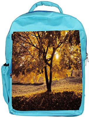 

Snoogg Eco Friendly Canvas Summer Forest Designer Backpack Rucksack School Travel Unisex Casual Canvas Bag Bookbag Satchel 5 L Backpack(Blue)