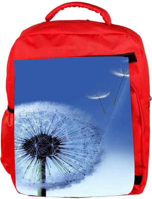 

Snoogg Eco Friendly Canvas Dandelions Backpack Rucksack School Travel Unisex Casual Canvas Bag Bookbag Satchel 5 L Backpack(Red)