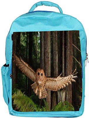 

Snoogg Eco Friendly Canvas Flying Owl Designer Backpack Rucksack School Travel Unisex Casual Canvas Bag Bookbag Satchel 5 L Backpack(Blue)