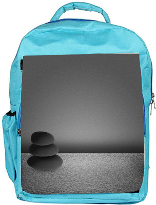 

Snoogg Eco Friendly Canvas Black Zen Stones Background Backpack Rucksack School Travel Unisex Casual Canvas Bag Bookbag Satchel 5 L Backpack(Blue)