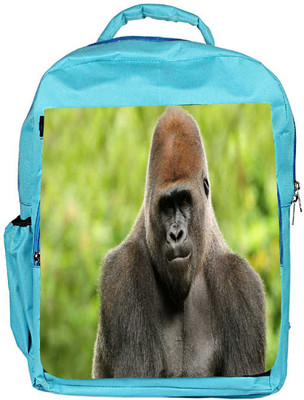 

Snoogg Eco Friendly Canvas Gorilla Designer Backpack Rucksack School Travel Unisex Casual Canvas Bag Bookbag Satchel 5 L Backpack(Blue)