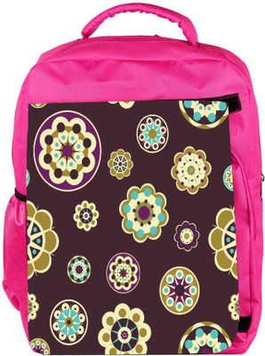 

Snoogg Eco Friendly Canvas Maroon Floral Pattern Designer Backpack Rucksack School Travel Unisex Casual Canvas Bag Bookbag Satchel 5 L Backpack(Pink)