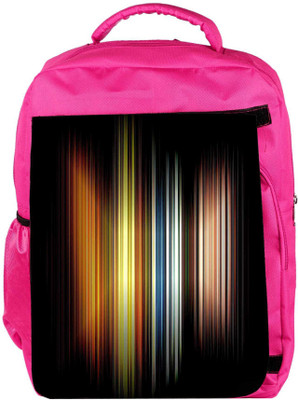 

Snoogg Eco Friendly Canvas Abstract Rays Designer Backpack Rucksack School Travel Unisex Casual Canvas Bag Bookbag Satchel 5 L Backpack(Pink)