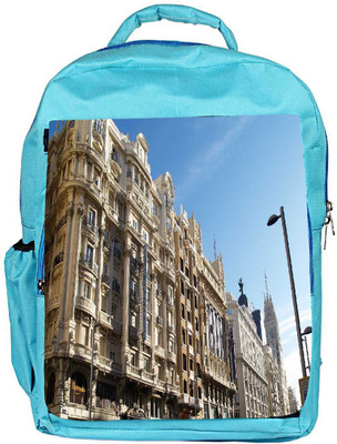 

Snoogg Eco Friendly Canvas Hotel Atlantico Designer Backpack Rucksack School Travel Unisex Casual Canvas Bag Bookbag Satchel 5 L Backpack(Blue)