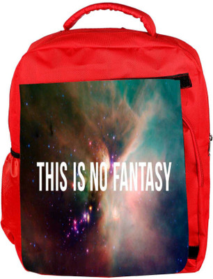 

Snoogg Eco Friendly Canvas This Is Not Fantasy Backpack Rucksack School Travel Unisex Casual Canvas Bag Bookbag Satchel 5 L Backpack(Red)
